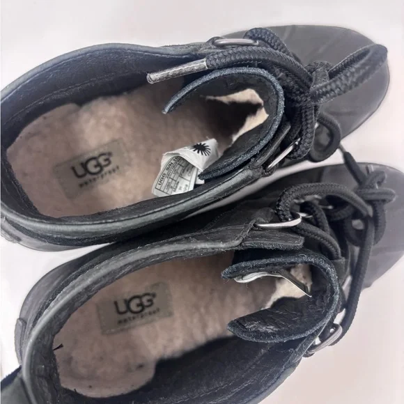 UGG Women’s Heather Black Rain & Snow Boots - Picture 8 of 9